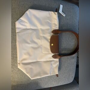 Creme Longchamp tote large